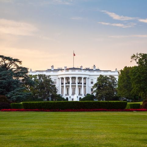 street view of The White House and lawn