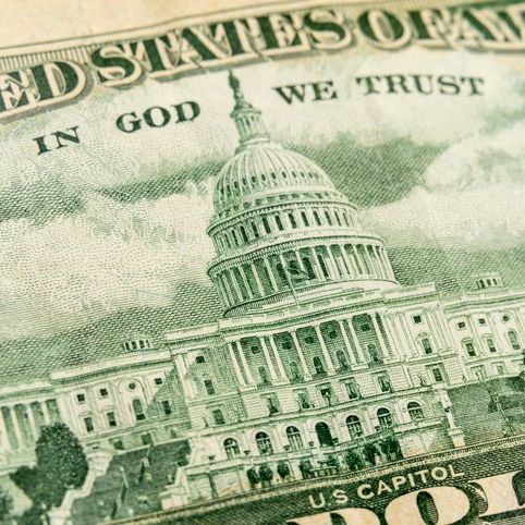 close up of a dollar bill