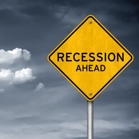 Recession ahead sign